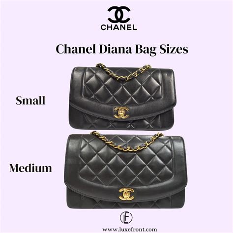 chanel diana sizes|Chanel Diana Bags .